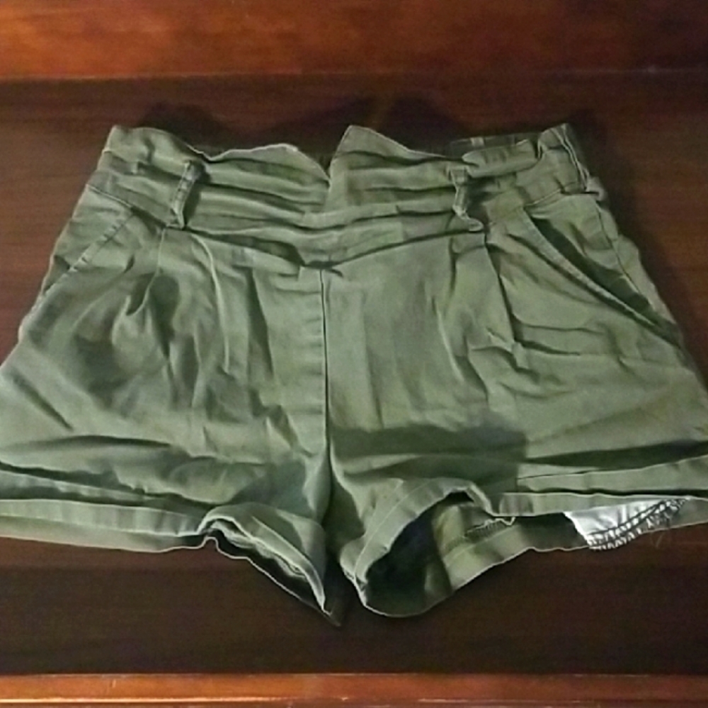 Olive Green Women's Shorts